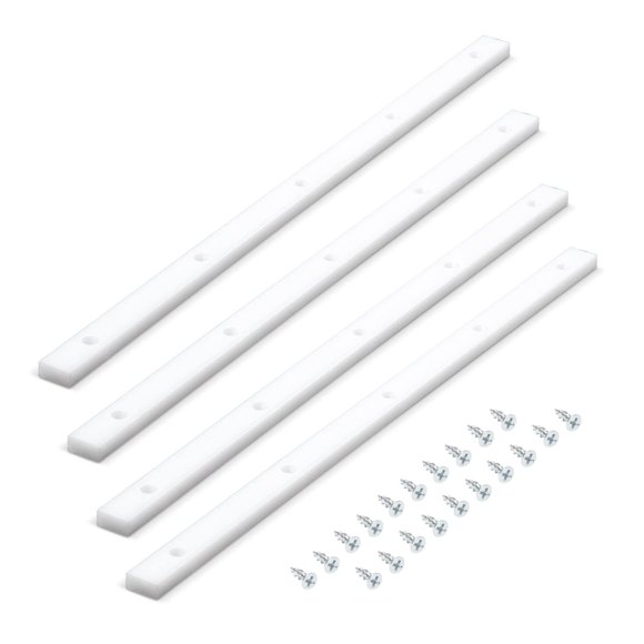 Barra ingletadora tipo trineo con corte transversal POWERTEC para trineo de sierra de mesa, 17 cm, paquete de 4
