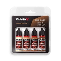 Set De Pintura Vallejo Game Color Bronted Skin Con 4 Botellas De 18 Ml