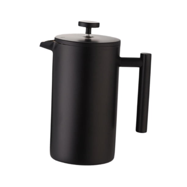 Cafetera de prensa francesa, tetera para espresso, resistente al calor, regalo de cumpleaños, cafetera versátil de acero inoxidable para cafetería 350 ml