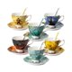 thumbnail image 1 of Juego de 6 tazas de té Brew To A Tea de 240 ml con cuchara, 1 of 5