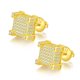 thumbnail image 1 of Aretes de Moissanita Blancos/amarillos para Hombre Color D Claridad VVS1 Aretes de Diamante Aretes de Botón de Moissanita de Plata Esterlina S925 para Mujer, 1 of 5