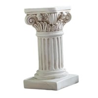 Bothyi - Estatua De Pilar Romano, Soporte De Pedestal Blanco Para Decoración De Sala De Estar