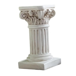 Bothyi - Estatua De Pilar Romano, Soporte De Pedestal Blanco Para Decoración De Sala De Estar