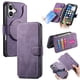 thumbnail image 1 of Funda Billetera Magnética para iPhone 16 Soporte Tarjetas Desmontable Morado, 1 of 6