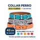 thumbnail image 5 of Collar Perro Eco Cuero 42 cm Diseño Patitas Ajustable gris, 5 of 7