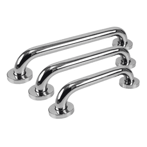 Genérico - Pack 3 Manillas Barra Seguridad Baño Ducha Pasamanos Bañera Color Plateado