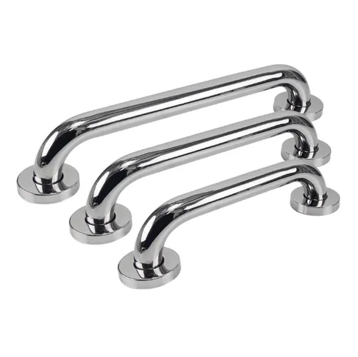 Genérico - Pack 3 Manillas Barra Seguridad Baño Ducha Pasamanos Bañera Color Plateado