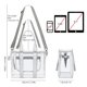 thumbnail image 4 of Bolsa de mano transparente para mujer aprobada por el estadio, 4 of 8