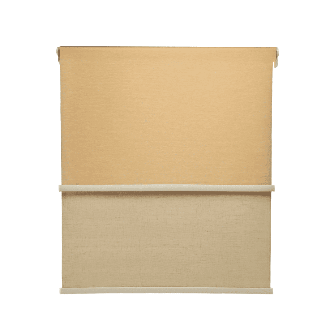 Guiza - Cortina Roller Blackout 2 Paño 160x240 Doble Con Visillo Sin Cenefa