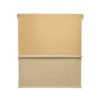 Guiza - Cortina Roller Blackout 2 Paño 240 Cm Altura Doble Con Visillo Sin Cenefa