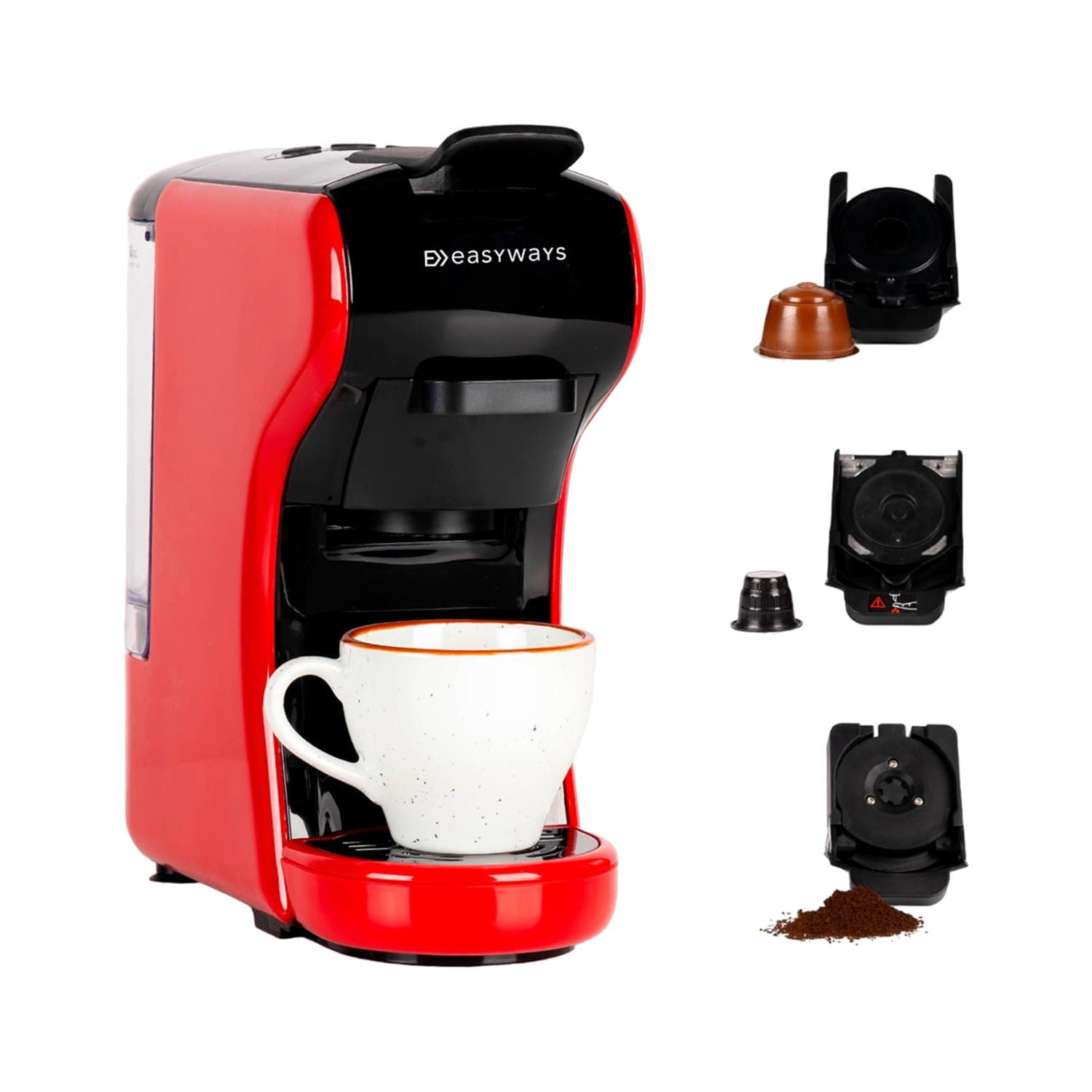 Easyways - Cafetera Milano Coffee Rojo