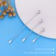 thumbnail image 5 of Juego de 3 extensores de collar de plata VANBARIS, 5 of 9
