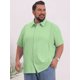 thumbnail image 4 of INSPIRE CHIC Camisas de Verano de Manga Corta de Color Sólido para Hombres Grandes y Altos Regreso a Clases 3XL Verde Claro, 4 of 4