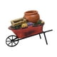 thumbnail image 4 of Creative Cart Flower Pot Do Old Durable Para El Patio Al Aire Libre Adorno Maceta Roja, 4 of 5