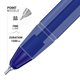 thumbnail image 2 of Bolígrafos AZOR Pin Point azules de punta fina de 0,7 mm, paquete de 12, 2 of 8