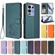 thumbnail image 3 of Funda Volteable tipo Billetera con Correa para Infinix Note 50X 5G, Verde Oscuro, 3 of 6
