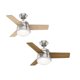 thumbnail image 4 of Pack 2 Ventilador Techo Hunter Finley 36 Silencioso Niquel, 4 of 6