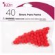 thumbnail image 1 of Pompones Cousin de 5 mm rojos, paquete de 40, 1 of 2