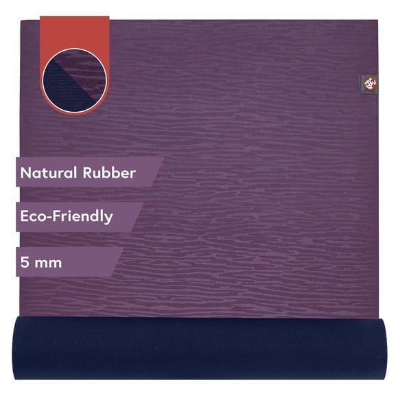 Esterilla de yoga Manduka Eko 17 de caucho natural Acai Midnight de 5 mm