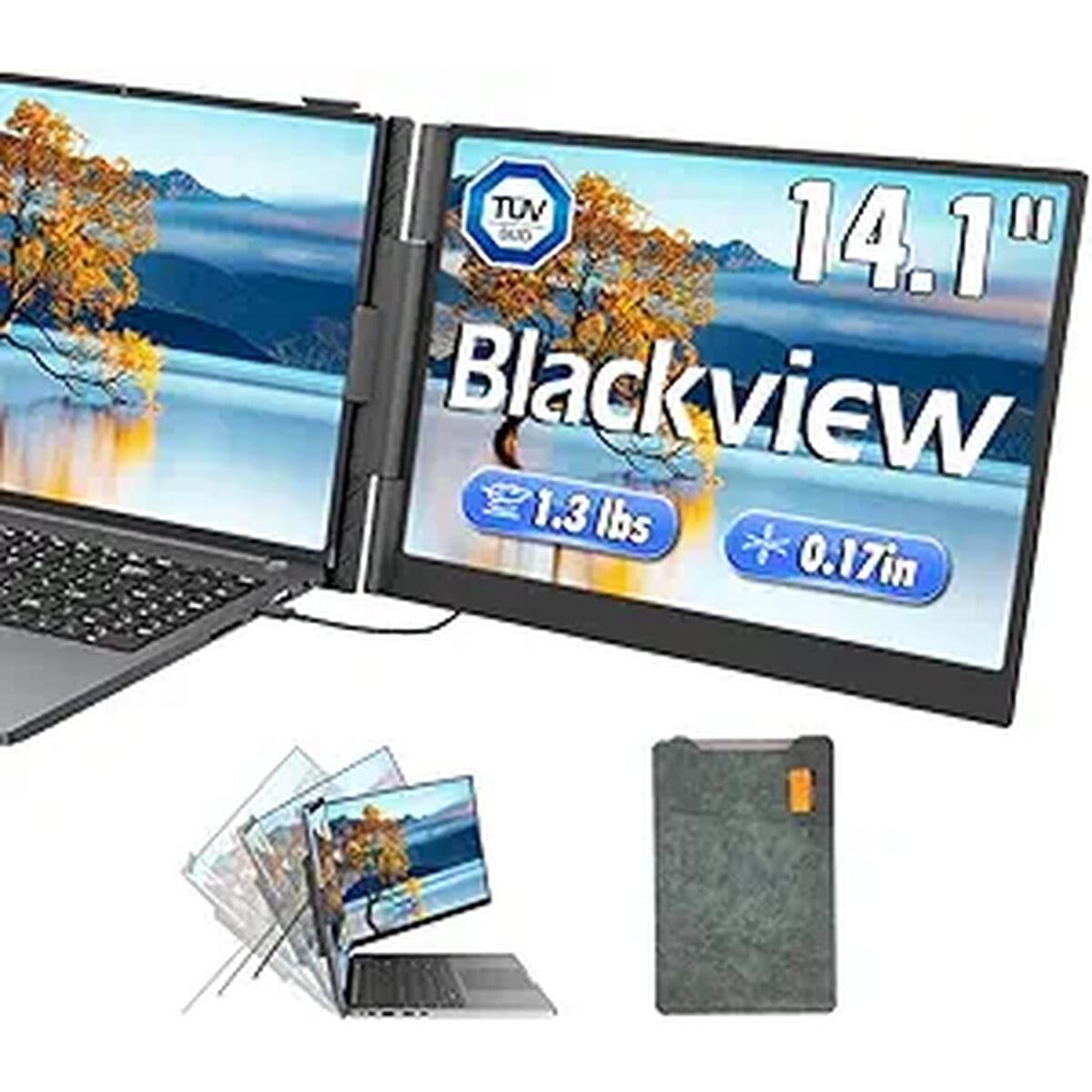 Monitor Portátil Blackview 14" Fhd Dual Vision Scm6 Usb-c