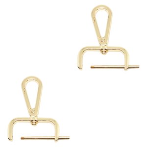 Bothyi - 2 Piezas De Gancho A Presión Con Cierre Giratorio, Hebilla De Mochila De Aleación De Zinc Desmontable, Color Dorado Claro