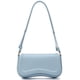 thumbnail image 1 of Bolso Hobo De Piel Azul Claro Para Mujer 10 3 De Largo X 2 4 De Ancho X 5 7 De Alto, 1 of 6