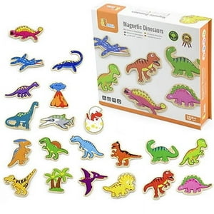 Viga - Juguete Madera Dinosaurios Magneticos 20 Pz