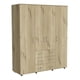 thumbnail image 1 of Closet 4 Puertas Café Claro Y Blanco 179x150x49,3 Cm, 1 of 3