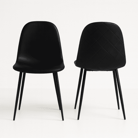 Oh! Mi Hogar ® - Pack De 2 Sillas Eames Ecocuero Pn