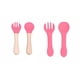 thumbnail image 2 of Plato Infantil Bebés Vajilla De Comida De Silicona A Salvo Rosa Chicle, 2 of 2