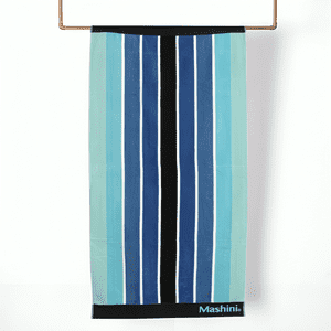 Toalla De Playa Jacquard 80X160Cm/ Blue Lines – Mashini