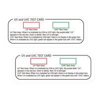 Bothyi - 2 Tiras Reactivas Uvc, Tarjetas Indicadoras Uvc Reutilizables De Pvc, Tarjeta De Prueba De Luz Uvc Para El Hogar