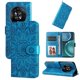 thumbnail image 1 of Funda tipo cartera FOXDOCK para Honor Magic 4 , diseño girasol en relieve, cuero PU, cierre magnético, soporte y tarjetero, 1 of 5