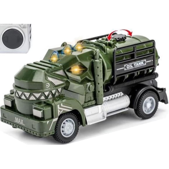 Coche a control remoto ToyFinity Dino Camión Cisterna con Luces