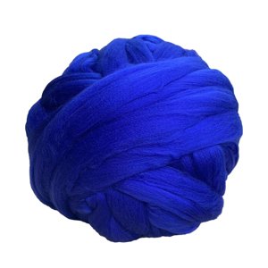 Bothyi - Hilo De Lana Grueso Diy Crochet Hilo Tubular Gigante Para Bufanda Crochet Cama Para Mascotas Azul