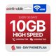 thumbnail image 1 of Tarjeta SIM Infimobile 6 meses 10 GB 4G/5G eSIM EE. UU., 1 of 3