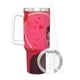 thumbnail image 3 of Pedro Pascal Vaso aislado de acero inoxidable con asa, diseño temático, regalo para familia, amigos y fans; incluye pajita y encaja en el portavasos estándar, 40 oz, 3 of 6