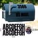 thumbnail image 2 of Llewyn Stickers de letras 400 piezas impermeables 6 cm negras, 2 of 7