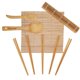 thumbnail image 1 of Kit para hacer sushi BlauKe 2 alfombrillas enrollables de bambú para sushi, 5 pares, 1 of 9