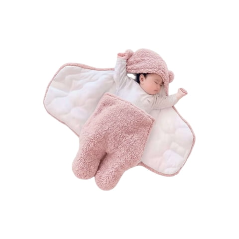 Mylhogar - Saco De Bebé Osito Talla 6 Rosado