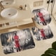 thumbnail image 5 of Juego de 3 Alfombras de Baño de Terciopelo Coral Bukayo Saka Desmarcar, 5 of 6