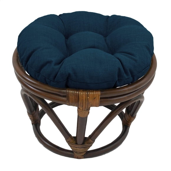 Ottoman International Caravan Bali Papasan Rattan Blue