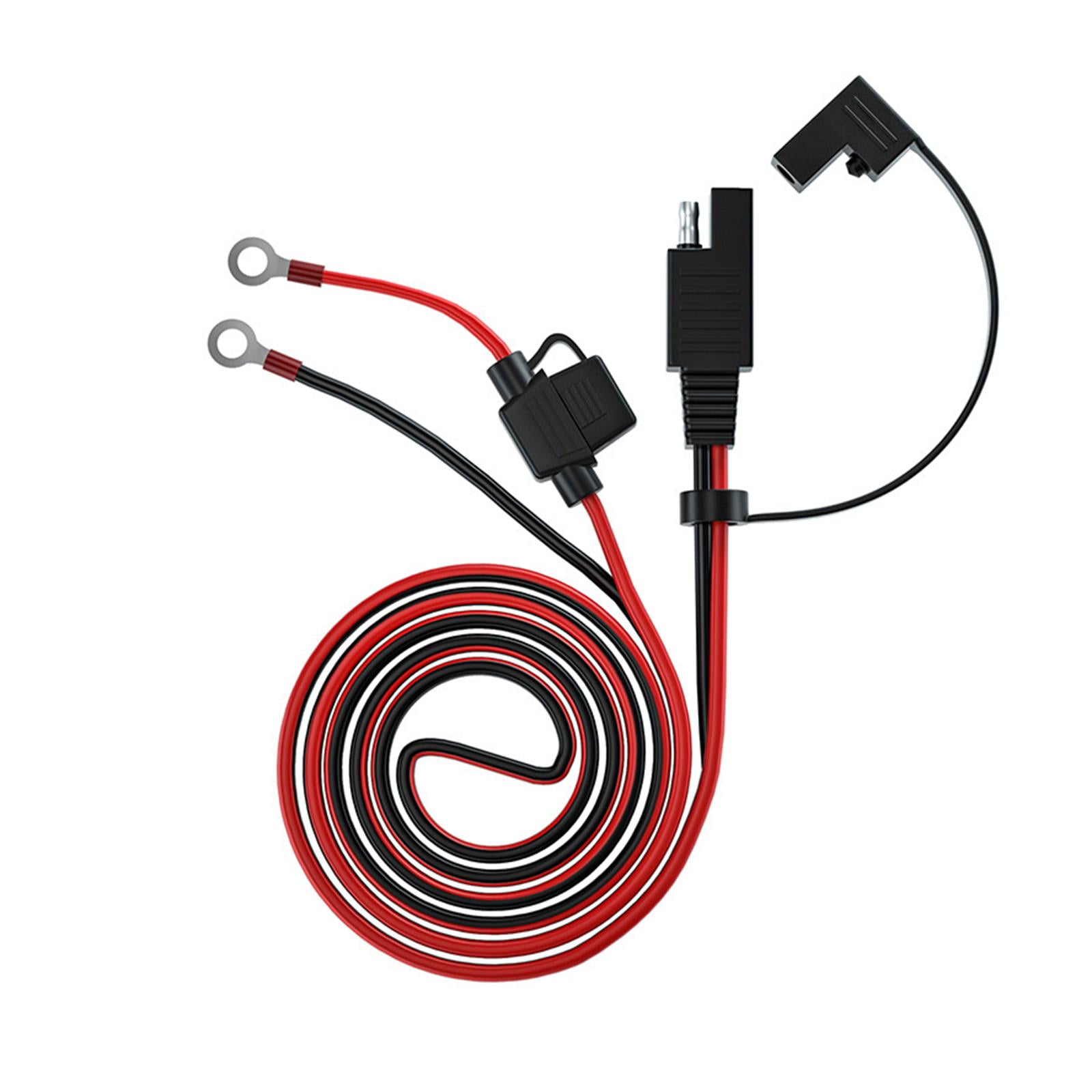 Bothyi - Arnés De Cableado De Terminal Sae Enchufe De 2 Pines Cable De Carga De Batería De 1,4 M 10a Con Fusible