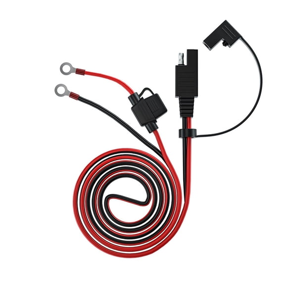 Arnés De Cableado De Terminal SAE Enchufe De 2 Pines Cable De Carga De Batería De 1,4 M 10A Con Fusible