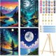 thumbnail image 1 of Kit de 4 lienzos enmarcados Paint by Numbers YPF, 1 of 7