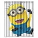 thumbnail image 1 of Cortina de ducha de los Minions de Gru, mi villano favorito, juego de cortina de baño con ganchos, tamaño 60 x 72 pulgadas, 1 of 3