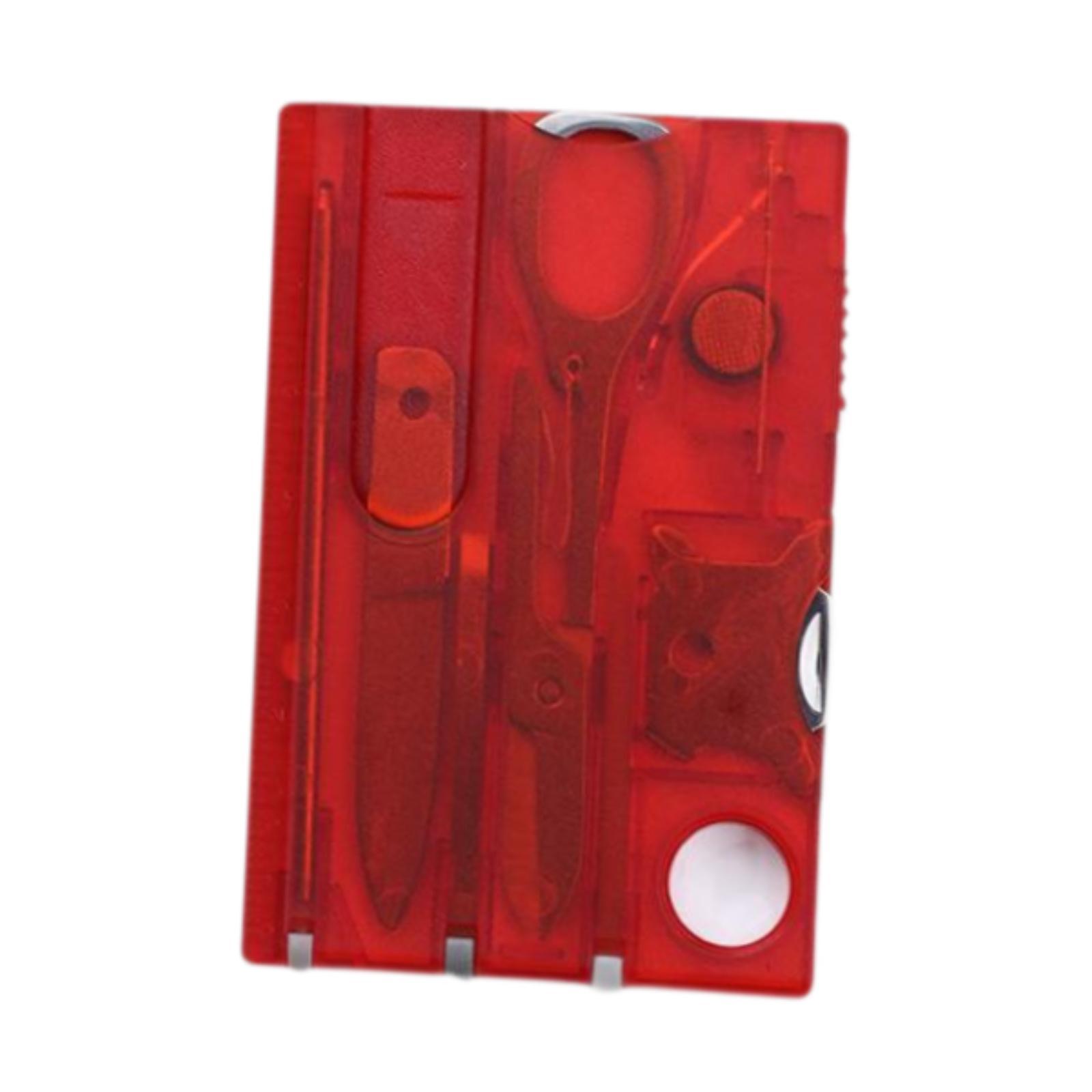 Ioensy - Gadgets De Tarjetas Multifuncionales Para Regalos De Cumpleaños, Viajes, Ciclismo, Rojo