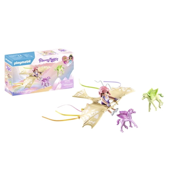 Juguete Playmobil Viaje con potros pegaso en las nubes