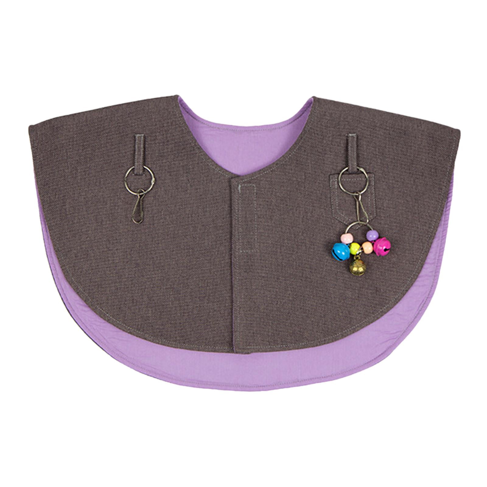 Protector De Hombro Antiara?azos Para Loros, Antimordeduras Para Guacamayos, Cacatúas, Periquitos, Violeta