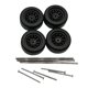 thumbnail image 1 of 4 Piezas Ruedas Y Neumáticos De Coche RC Accesorios De Coche De Aleación RC Para Escala 1/64 DIY Estilo Negro C, 1 of 5
